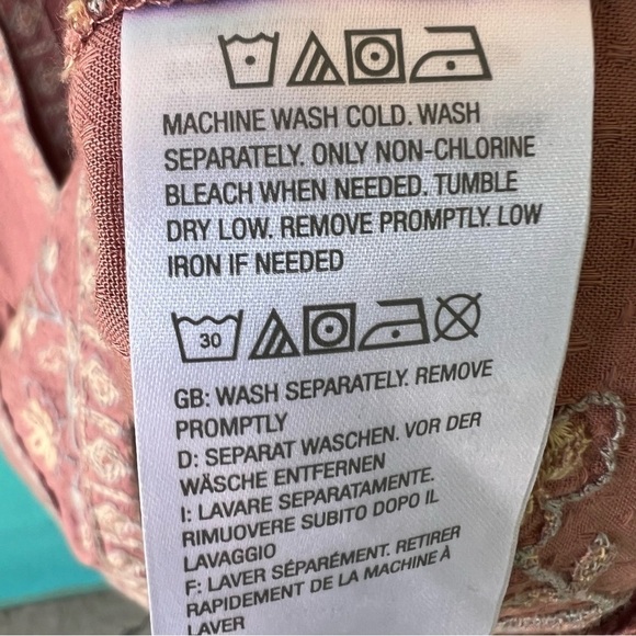 LOGO Lori Goldstein Boho Embroidered Jacket Mauve Size XL Hook Eye Closure NWT - Picture 8 of 9